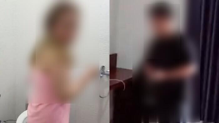 Viral Wanita Pirang Digerebek Suami Bareng Pria Lain, Pakai Handuk Pink di Kamar Mandi Hotel Kendari - Tribunnewssultra.com