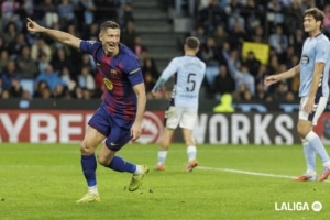 Tiga gol Lewandowski warnai kemenangan Barcelona atas Celta Vigo